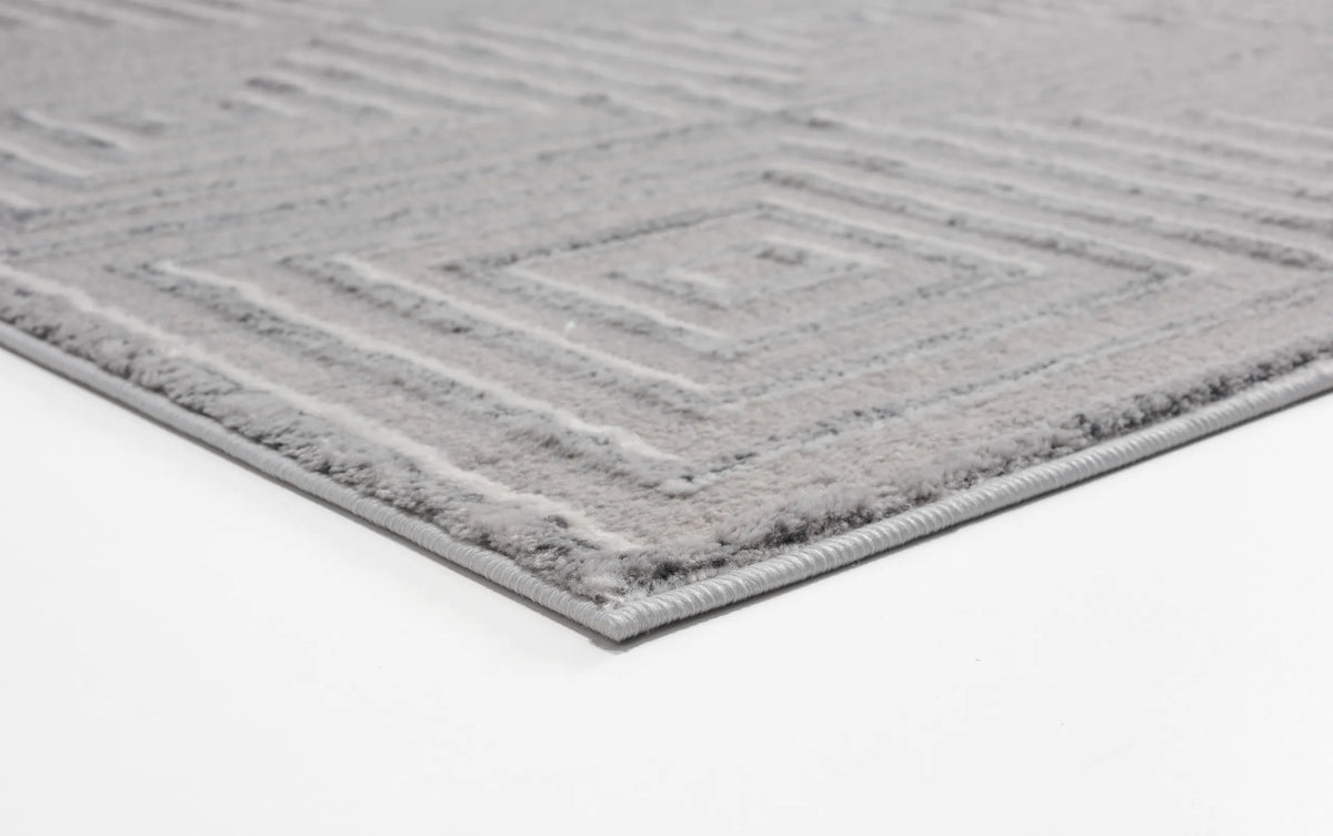 United Weavers Cascades Tehama Silver Rug - angle view