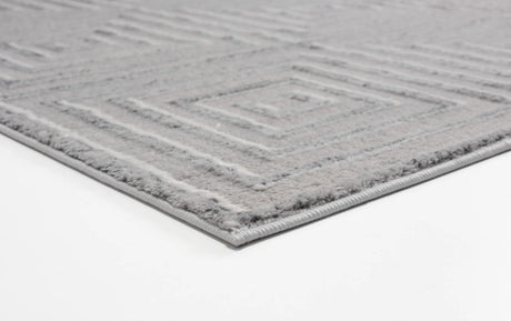 United Weavers Cascades Tehama Silver Rug - angle view