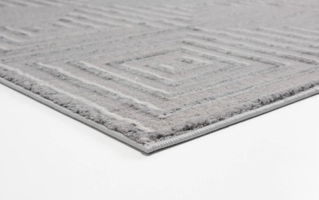United Weavers Cascades Tehama Silver Rug - angle view