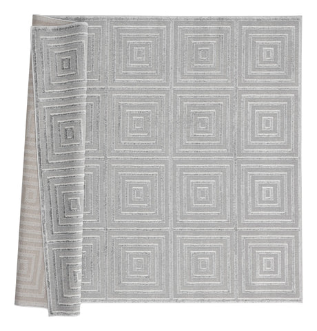 United Weavers Cascades Tehama Silver Rug - backing detail