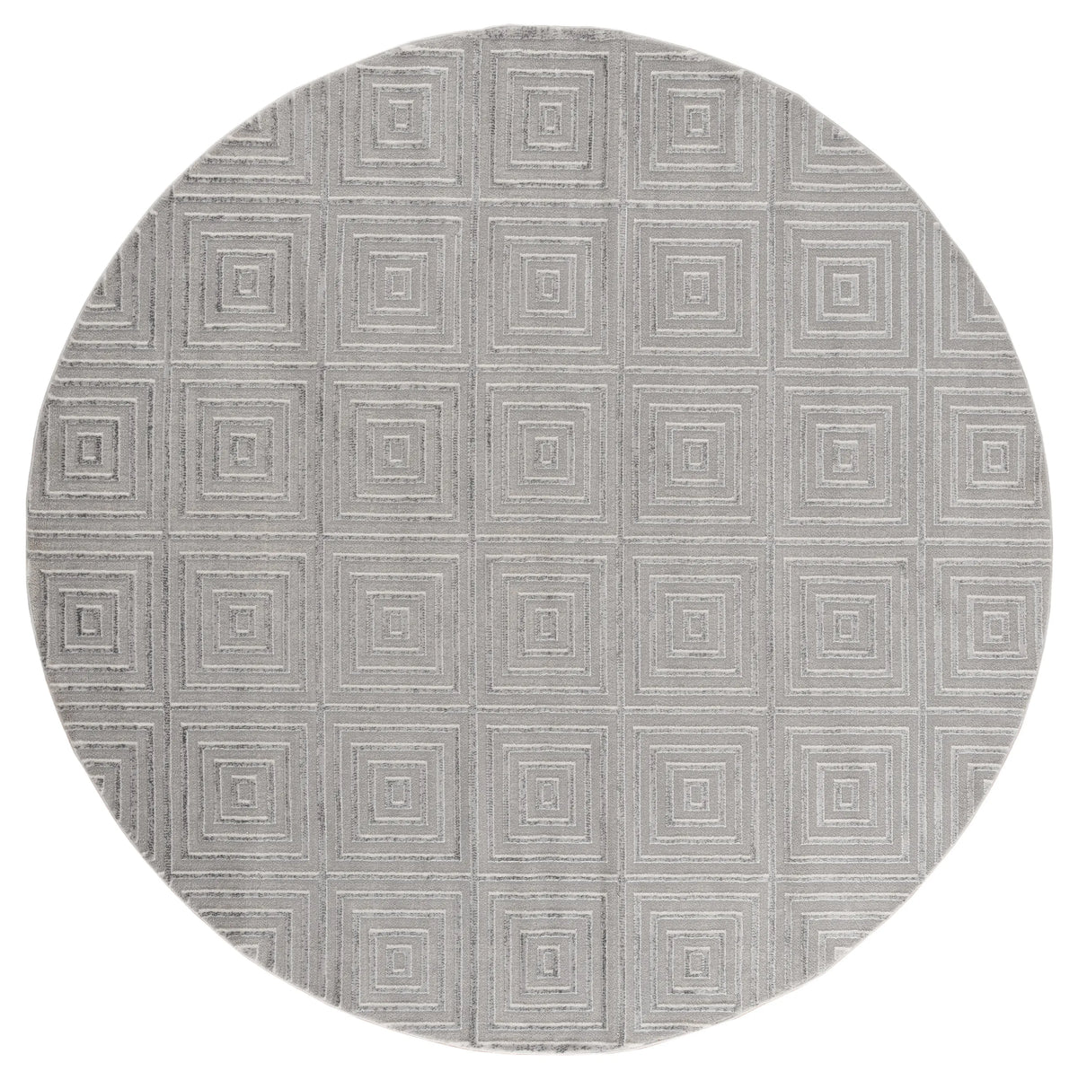 United Weavers Cascades Tehama Silver Rug - round front view