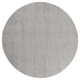 United Weavers Cascades Tehama Silver Rug - round front view