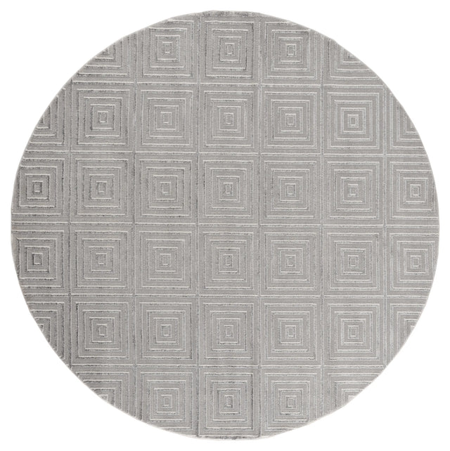 United Weavers Cascades Tehama Silver Rug - round front view