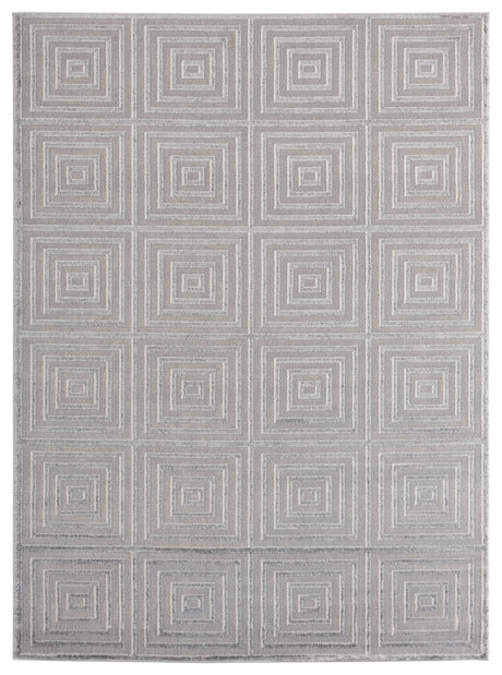 United Weavers Cascades Tehama Silver Rug - front view