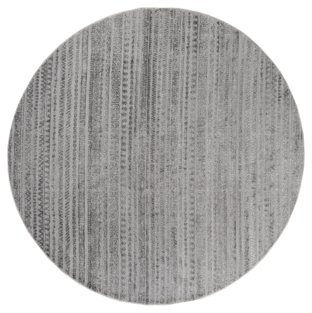 United Weavers Cascades Yamsay Grey Rug - round front view