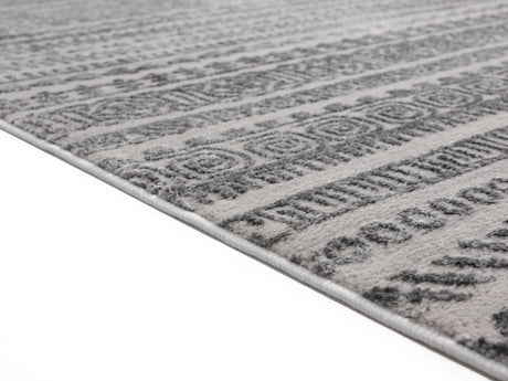 United Weavers Cascades Yamsay Grey Rug - pile height detail