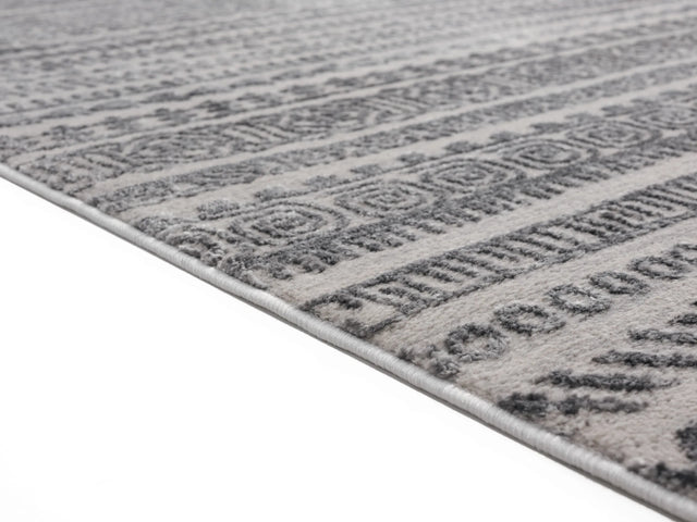 United Weavers Cascades Yamsay Grey Rug - pile height detail