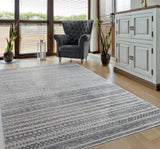 United Weavers Cascades Yamsay Grey Rug - room scene