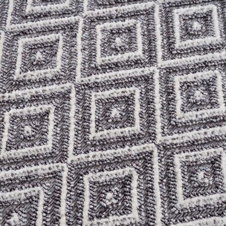 United Weavers Chelsea Houska Grey Rug - close-up detail