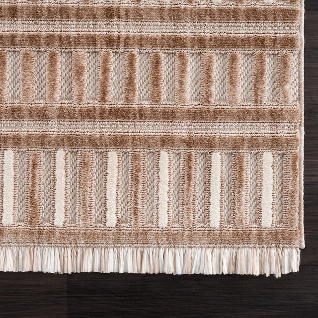 United Weavers Chelsea Yeager Brown Rug - angle view
