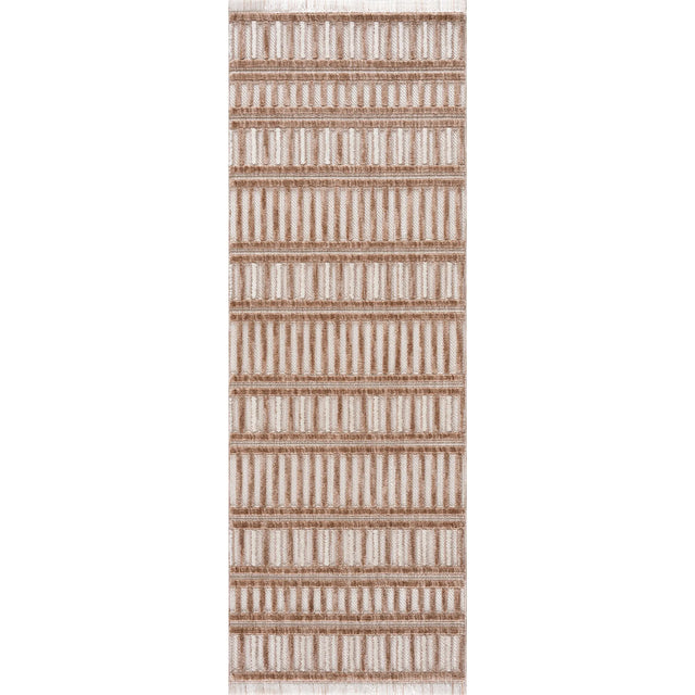 United Weavers Chelsea Yeager Brown Rug - runner front view