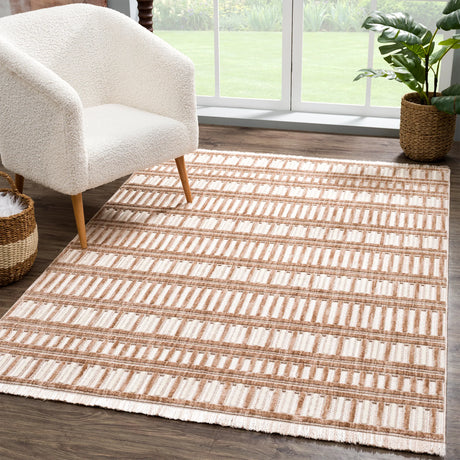 United Weavers Chelsea Yeager Brown Rug - room scene