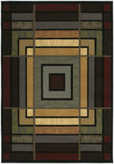 United Weavers Contours Ambience Smoke Blue Rug - front view