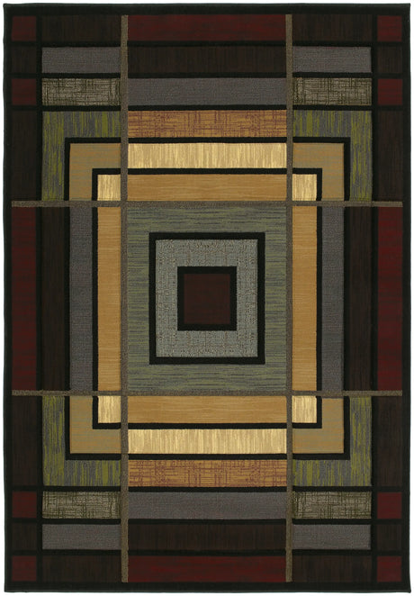 United Weavers Contours Ambience Smoke Blue Rug - front view