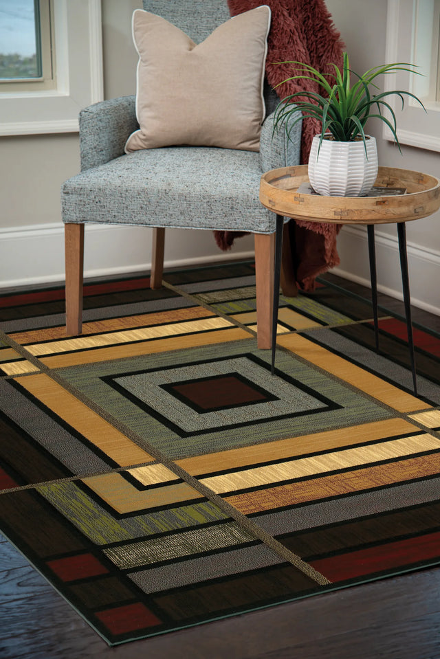 United Weavers Contours Ambience Smoke Blue Rug - room scene