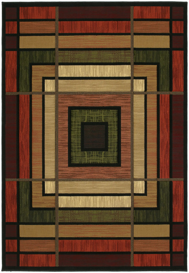 United Weavers Contours Ambience Terracotta Rug - front view