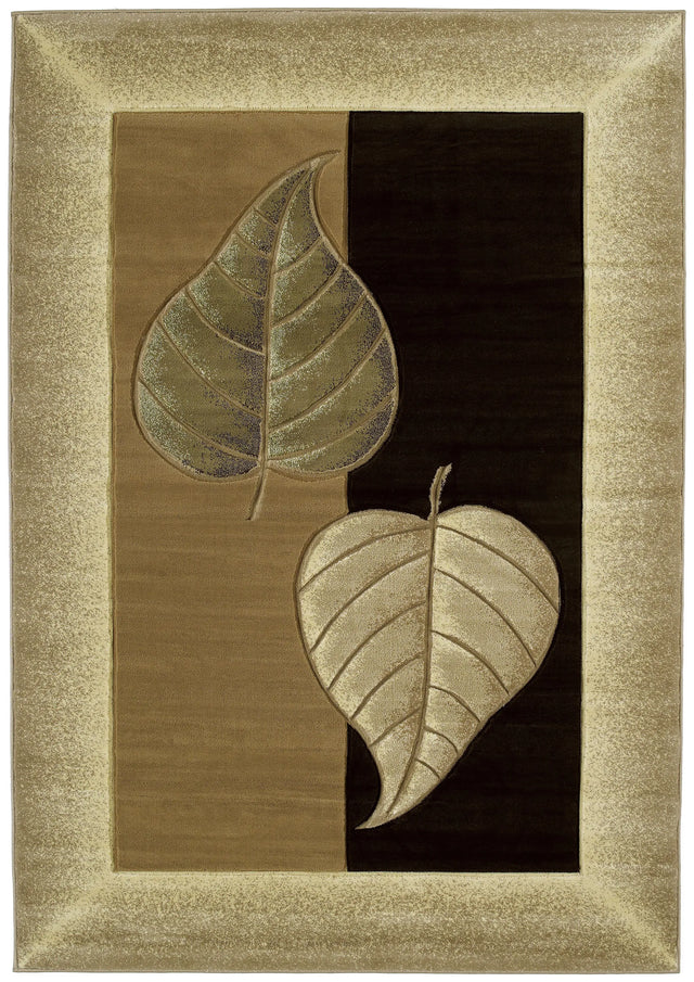 United Weavers Contours Basil Chocolate Rug - front view