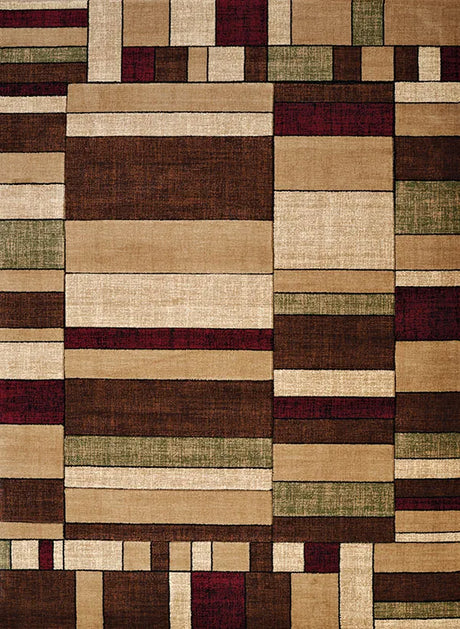 United Weavers Contours Echelon Burgundy Rug - front view