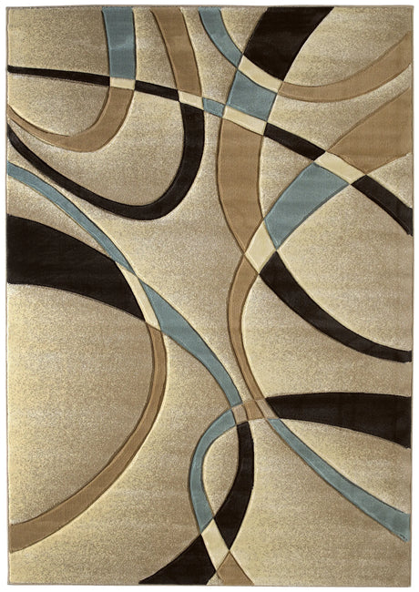 United Weavers Contours La Chic Beige Rug - front view