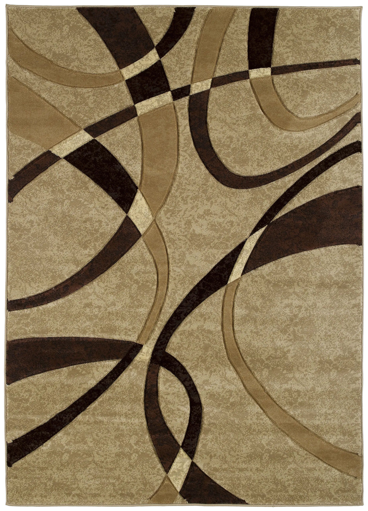 United Weavers Contours La Chic Chocolate Rug - front view