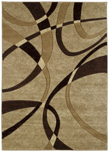 United Weavers Contours La Chic Chocolate Rug - front view
