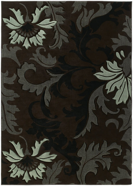 United Weavers Contours Orleans Smoke Blue Rug - front view