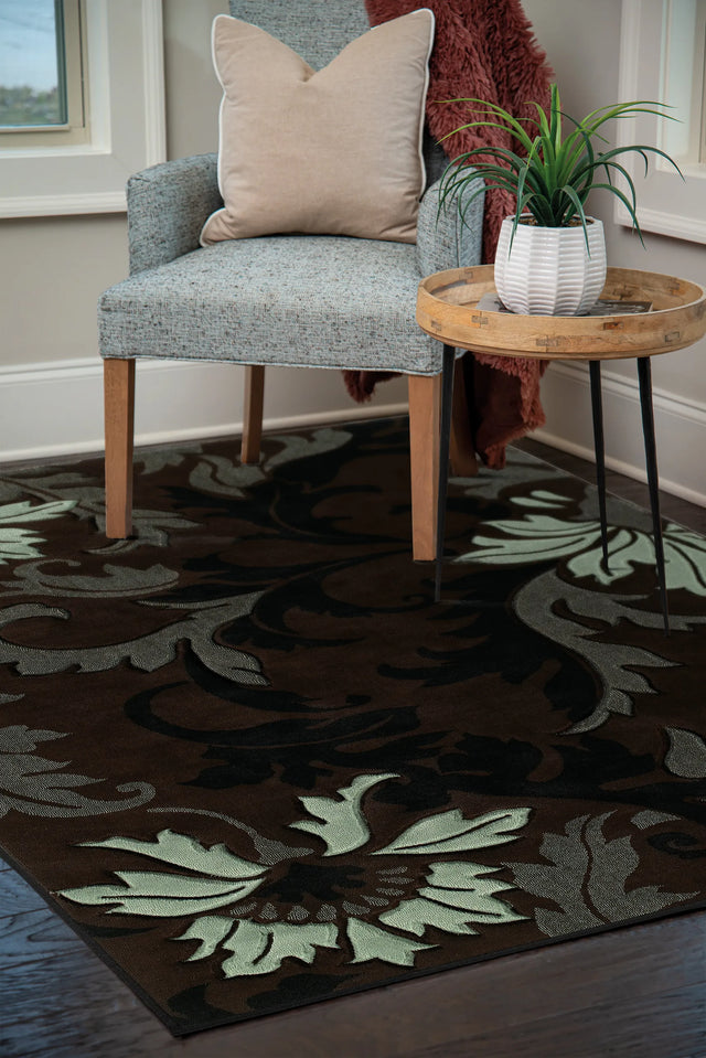 United Weavers Contours Orleans Smoke Blue Rug - room scene