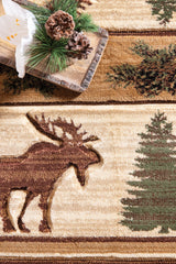United Weavers Cottage Adler Beige Rug - close-up detail