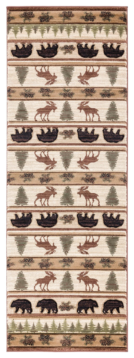 United Weavers Cottage Adler Beige Rug - runner front view