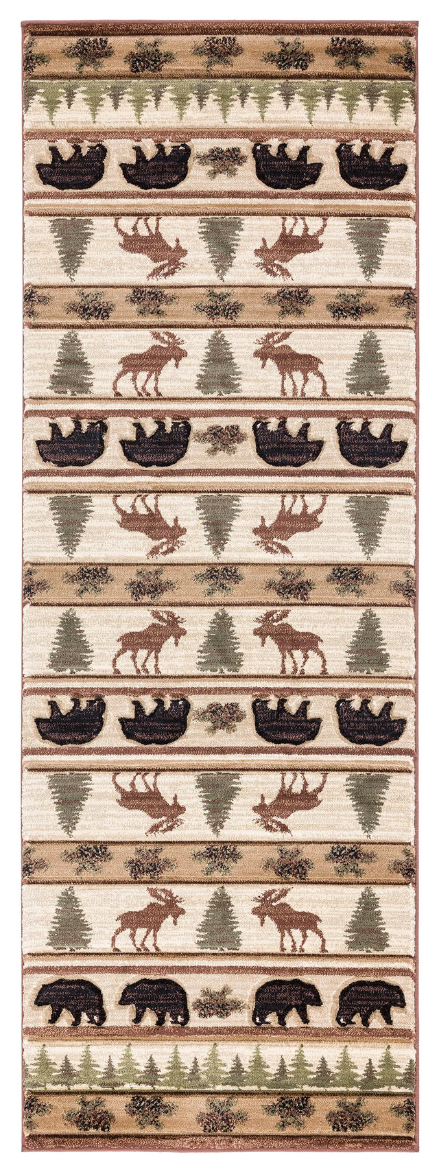United Weavers Cottage Adler Beige Rug - runner front view