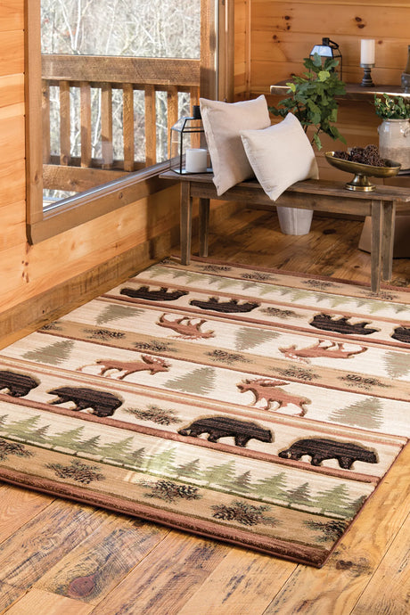 United Weavers Cottage Adler Beige Rug - room scene