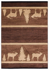United Weavers Cottage Deering Brown Rug - front view