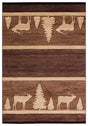 United Weavers Cottage Deering Brown Rug - front view