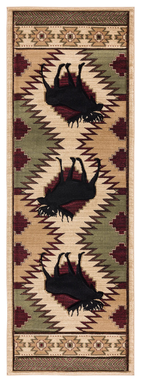 United Weavers Cottage Elka Beige Rug - runner front view