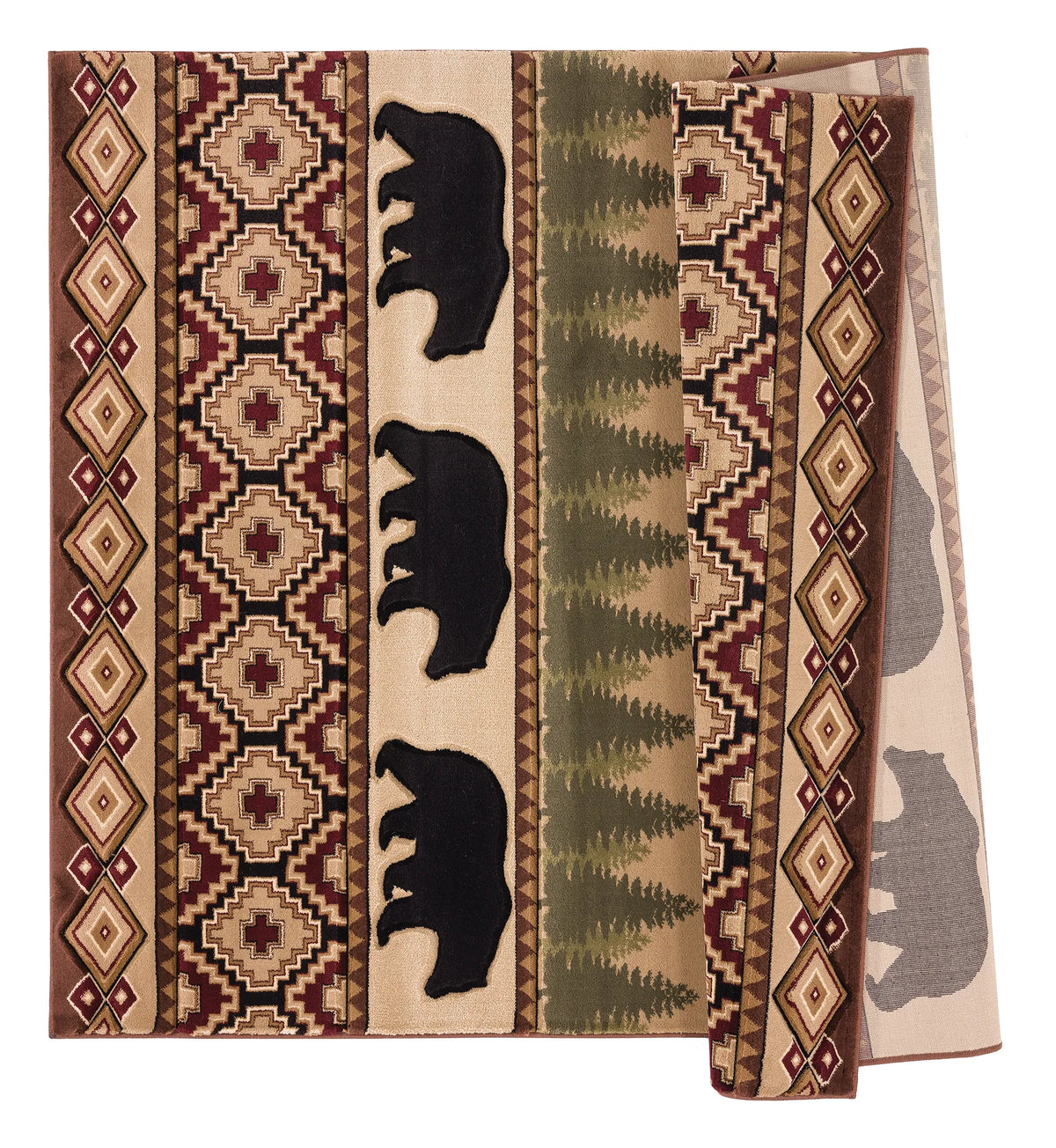 United Weavers Cottage Faywood Beige Rug - backing detail