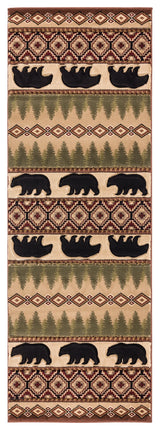 United Weavers Cottage Faywood Beige Rug - runner front view