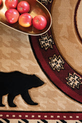 United Weavers Cottage Haven Beige Rug - close-up detail
