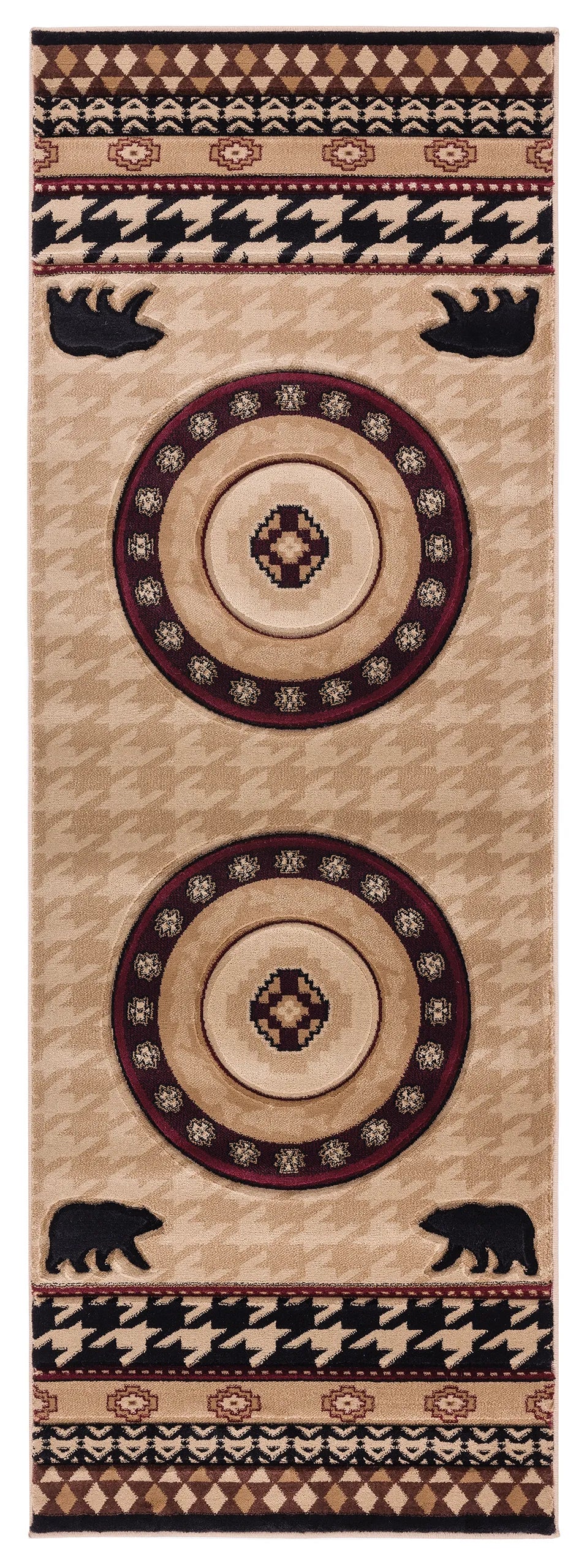 United Weavers Cottage Haven Beige Rug - runner front view
