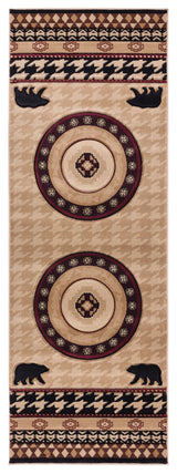 United Weavers Cottage Haven Beige Rug - runner front view