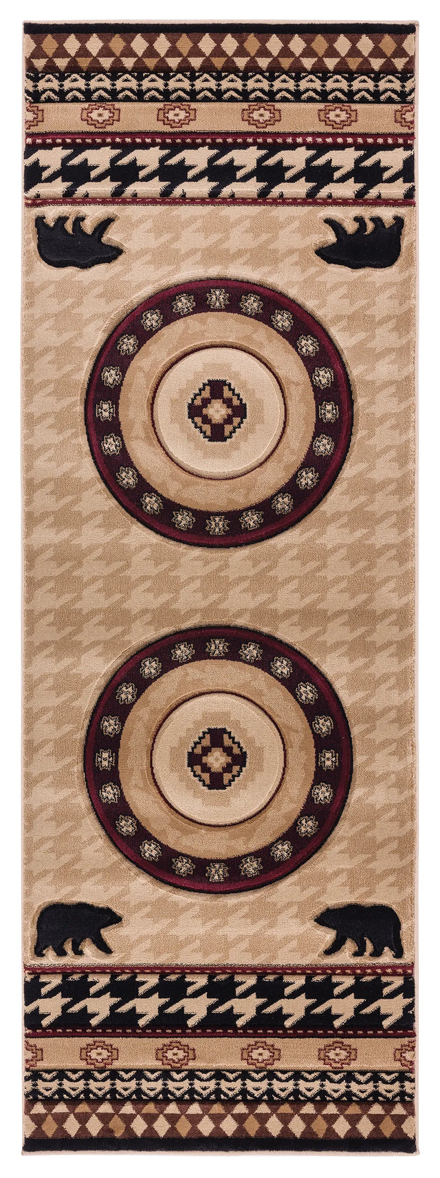 United Weavers Cottage Haven Beige Rug - runner front view