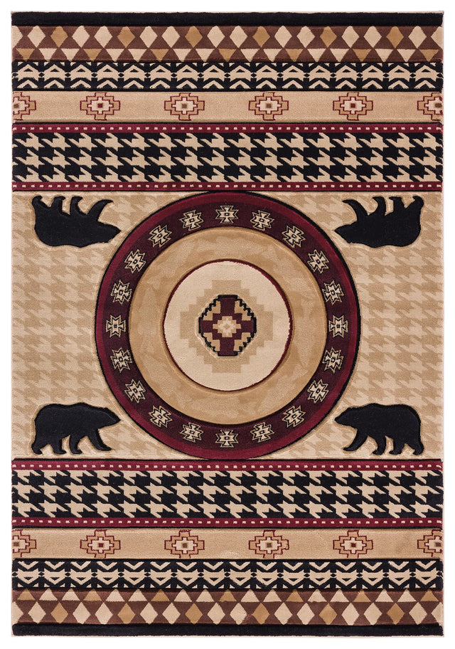 United Weavers Cottage Haven Beige Rug - front view