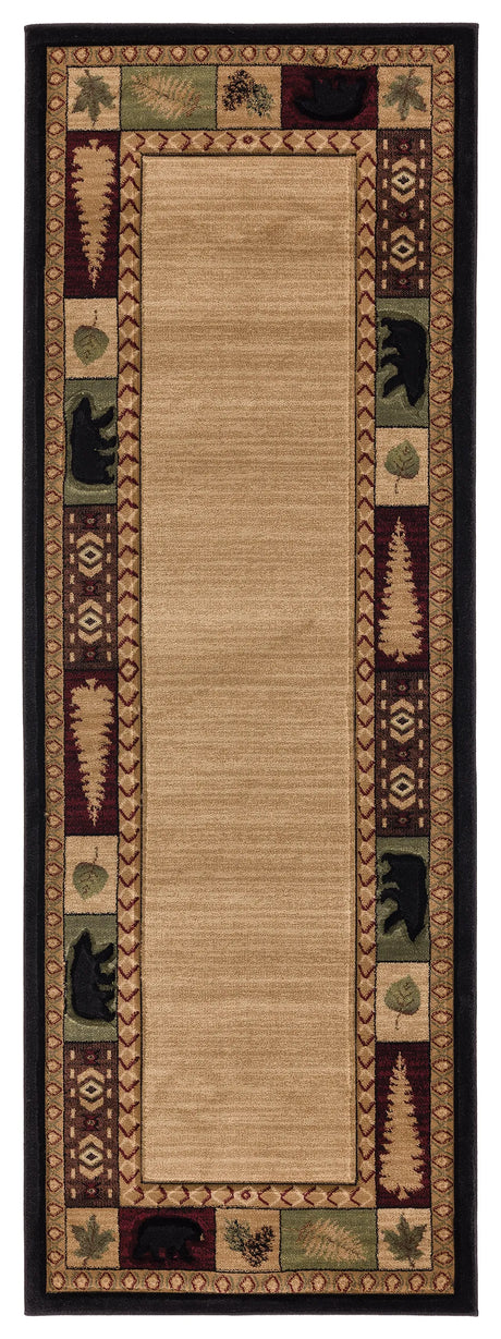 United Weavers Cottage Homestead Beige Rug - runner front view