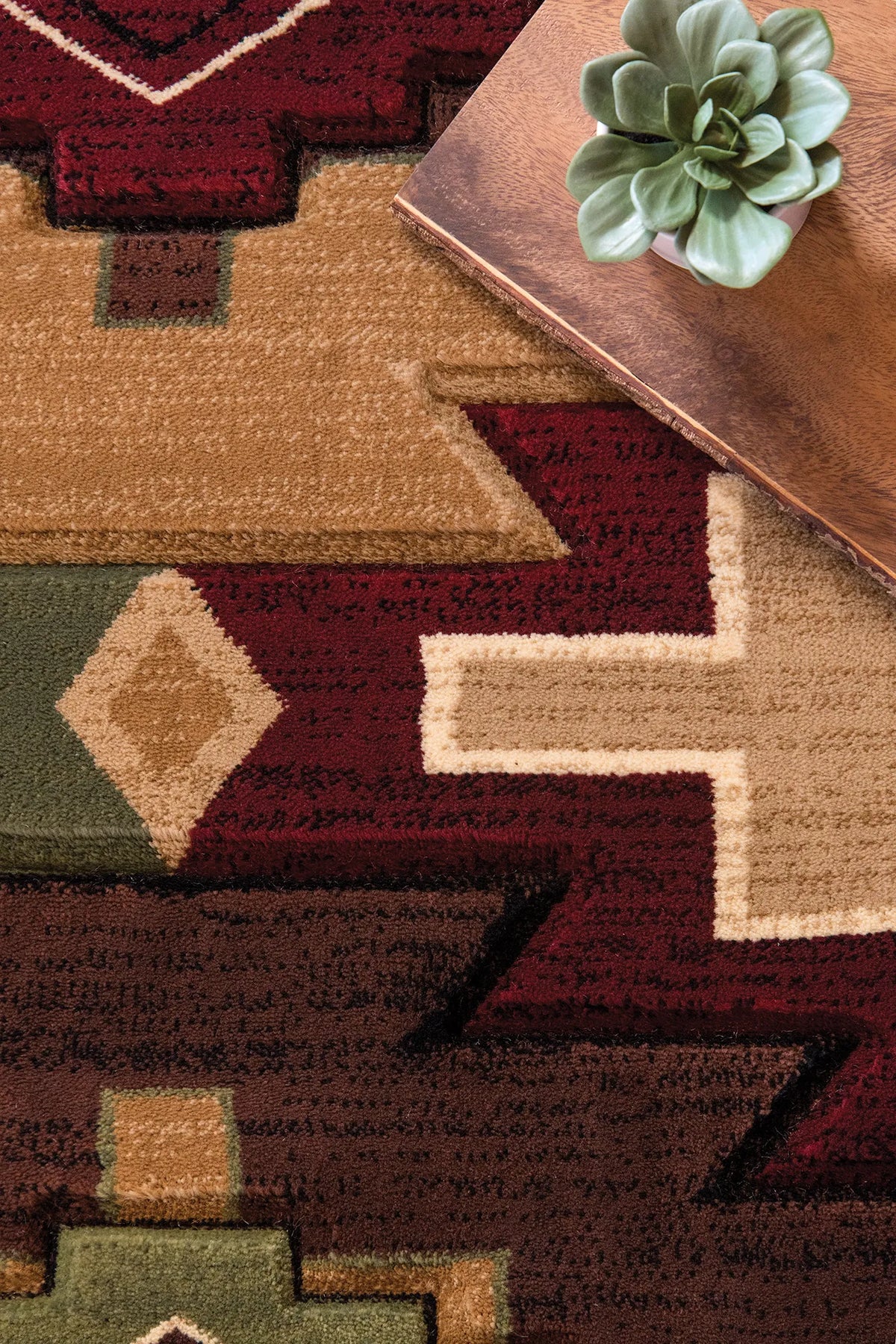 United Weavers Cottage Legacy Multi Rug - close-up detail
