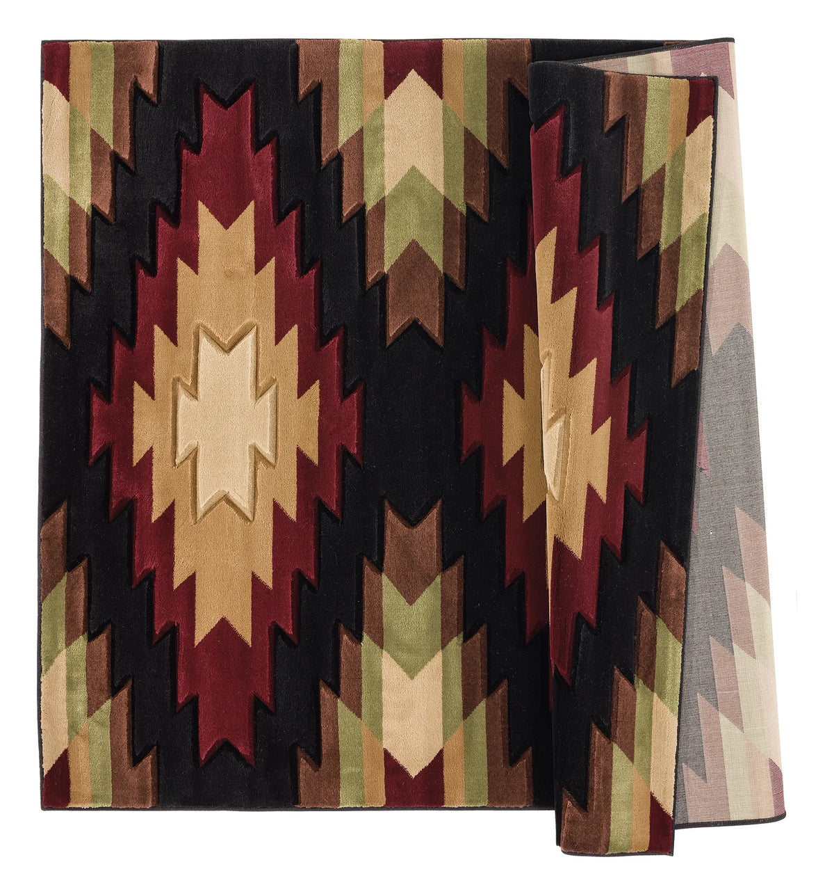 United Weavers Cottage Navajo Multi Rug - backing detail