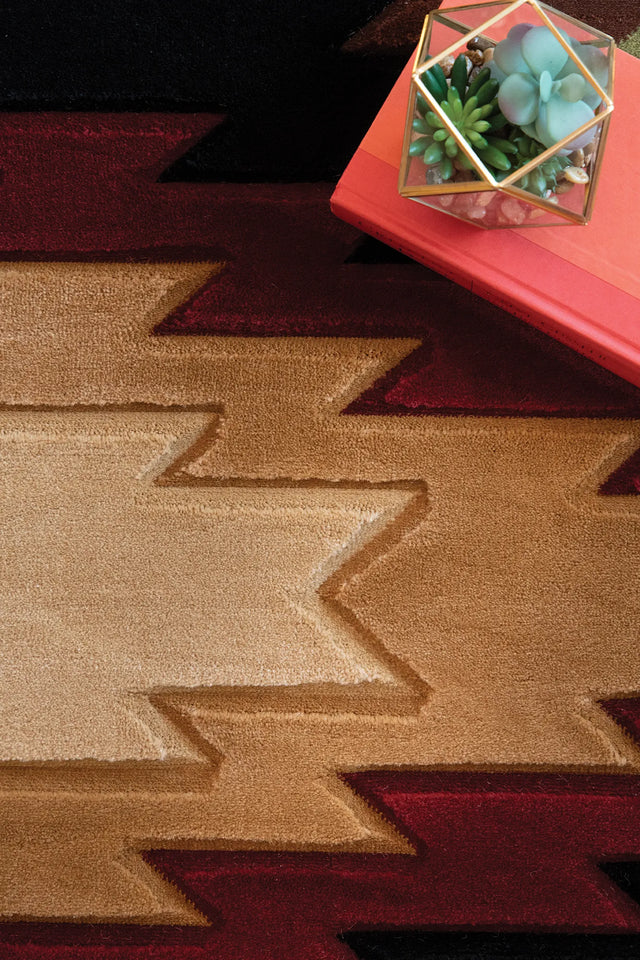 United Weavers Cottage Navajo Multi Rug - close-up detail
