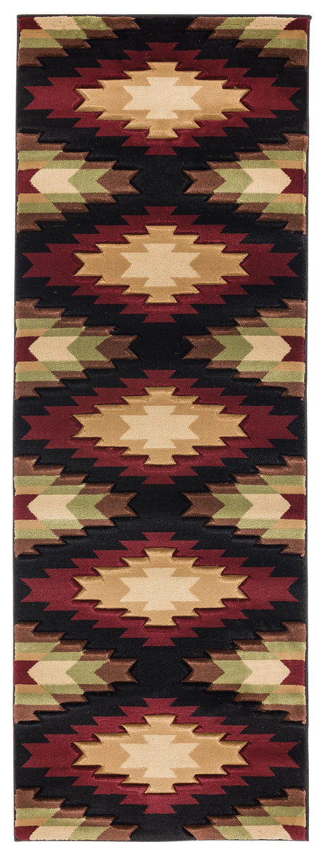 United Weavers Cottage Navajo Multi Rug - runner front view