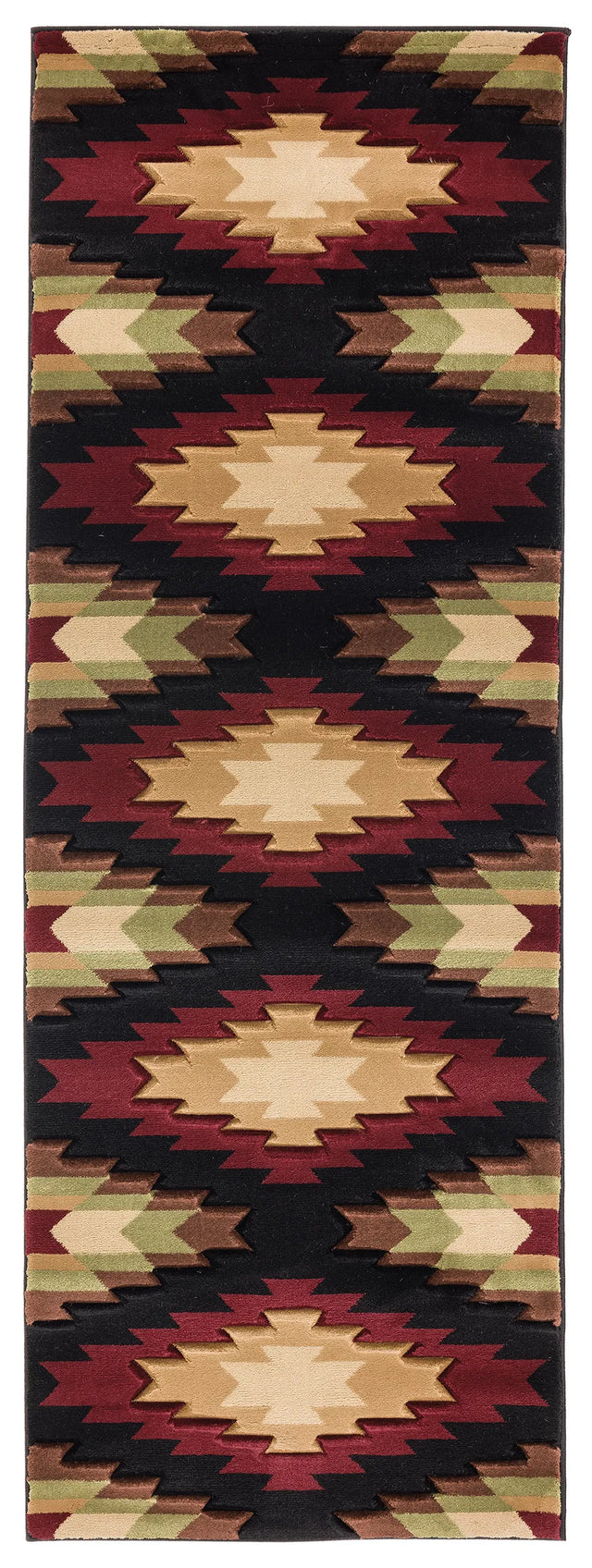 United Weavers Cottage Navajo Multi Rug - runner front view