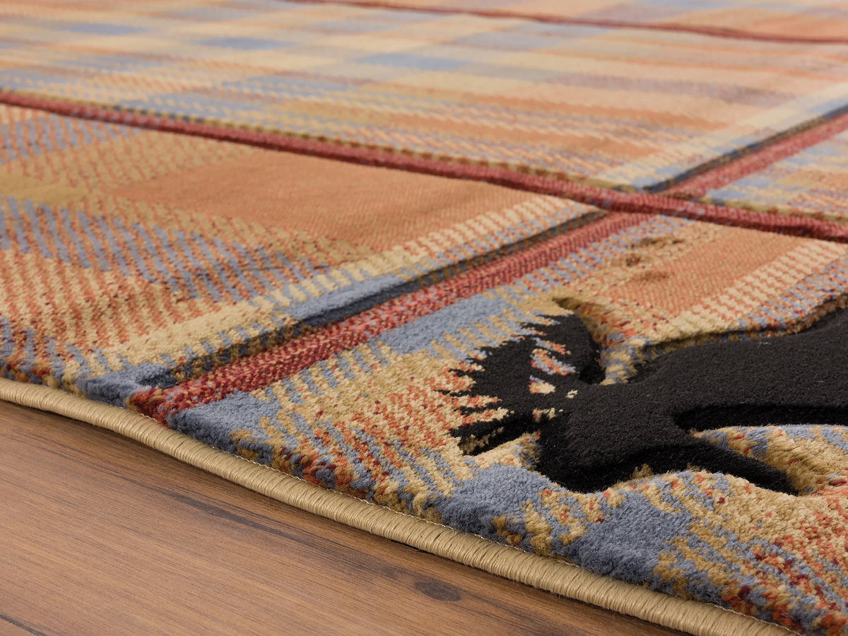 United Weavers Cottage Nomad Multi Rug - pile height detail