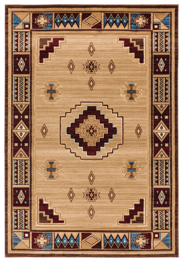 United Weavers Cottage Pelican Park Beige Rug - front view