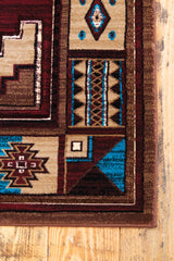 United Weavers Cottage Pelican Park Burgundy Rug - angle view